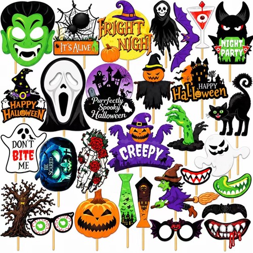 30pcs hallween photo booth - photo,